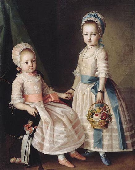 Portrait of Two Sisters, Carl Ludwig Christinec